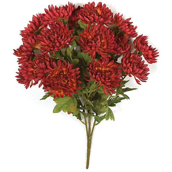 Terracotta Silk Chrysanthemums | Cinnamon Flowers | Silk Plants Direct