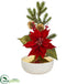 Silk Plants Direct Poinsettia - Pack of 1