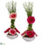 Silk Plants Direct Gerber Daisy and Grass Artificial Arrangement in White Vase - Pink Mauve - Pack of 2