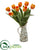 Silk Plants Direct Tulip Artificial Arrangement - Red - Pack of 1