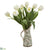 Silk Plants Direct Tulip Artificial Arrangement - Red - Pack of 1