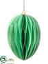 Silk Plants Direct Egg Ornament - Green - Pack of 6