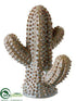 Silk Plants Direct Ceramic Cactus - Green - Pack of 4