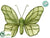 Silk Plants Direct Butterfly Clip - Green - Pack of 24