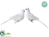 Silk Plants Direct Pearl Bird - White - Pack of 6