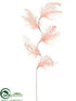 Silk Plants Direct Feather Spray - Pink - Pack of 24