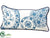 Silk Plants Direct Pillow - Blue White - Pack of 6