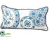 Silk Plants Direct Pillow - Blue White - Pack of 6