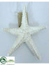 Silk Plants Direct Sea Star Napkin Ring - Beige - Pack of 12