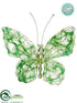 Silk Plants Direct Butterfly - Green - Pack of 6