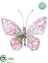 Silk Plants Direct Butterfly - Pink - Pack of 6