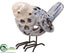 Silk Plants Direct Ceramic Bird - Cream Blue - Pack of 8