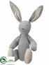 Silk Plants Direct Bunny - Gray Beige - Pack of 4