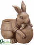 Silk Plants Direct Bunny Basket - Brown - Pack of 2