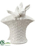 Silk Plants Direct Bunny Planter - White - Pack of 2