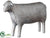 Lamb - Silver Antique - Pack of 4