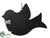 Hanging Chalkboard Bird - Black - Pack of 6