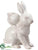 Ceramic Bunny Candleholder - Cream - Pack of 8