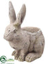 Silk Plants Direct Bunny Candleholder - Gray - Pack of 12