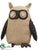 Silk Plants Direct Owl - Beige Black - Pack of 2