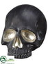 Silk Plants Direct Skull - Black Silver - Pack of 4