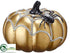 Silk Plants Direct Spider Pumpkin - Gold Black - Pack of 2