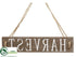 Silk Plants Direct Harvest Hanging Sign - White Brown - Pack of 24