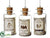 Glittered Poison Bottle - Silver - Pack of 4