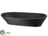 Silk Plants Direct Bamboo Oval Container - Black - Pack of 4