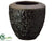 Terra Cotta Pot - Black - Pack of 2