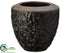 Silk Plants Direct Terra Cotta Pot - Black - Pack of 2