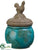 Terra Cotta Container - Turquoise - Pack of 4