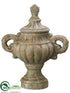 Silk Plants Direct Finial Pot - Green Antique - Pack of 1