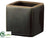 Ceramic Cube Planter - Charcoal - Pack of 12