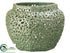 Silk Plants Direct Ceramic Vase - Green - Pack of 1