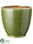 Ceramic Pot - Green - Pack of 6