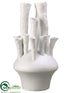 Silk Plants Direct Ceramic Vase - White - Pack of 1