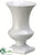 Ceramic Footed Urn - White - Pack of 2