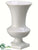 Ceramic Footed Urn - White - Pack of 1