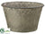 Tin Bucket - Gray - Pack of 10