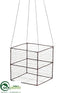 Silk Plants Direct Wire Hanging Basket - Brown - Pack of 1