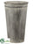 Tin Planter - Gray Whitewashed - Pack of 5