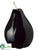 Polyresin Pear - Black - Pack of 1