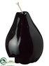 Silk Plants Direct Polyresin Pear - Black - Pack of 1