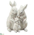 Silk Plants Direct Bunny Family - White  - Pack of 2