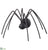 Glittered Fur Spider - Black - Pack of 2