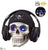 Battery Operated Headsets Skull With Light - Beige Black - Pack of 2
