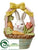 Bunny Basket - White Mixed - Pack of 2