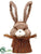 Bunny Hat Wall Decor - Brown - Pack of 2