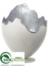 Silk Plants Direct Egg Cup - White Silver - Pack of 6